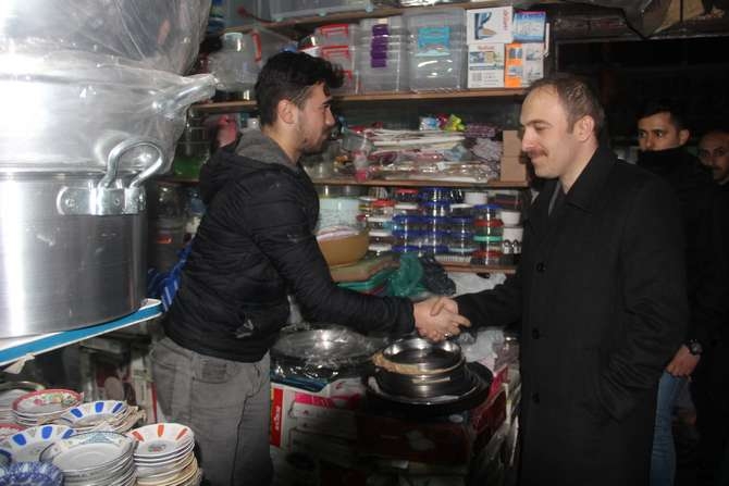 Başkan Epcim'den Altay caddesi esnafına ziyaret 18