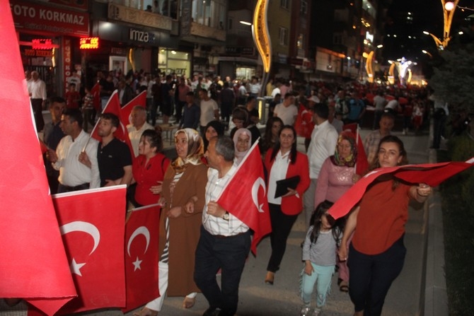 Hakkari'de Milli Birlik ve Demokrasi yürüyüşü 1