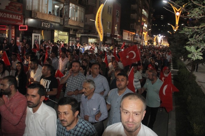 Hakkari'de Milli Birlik ve Demokrasi yürüyüşü 7