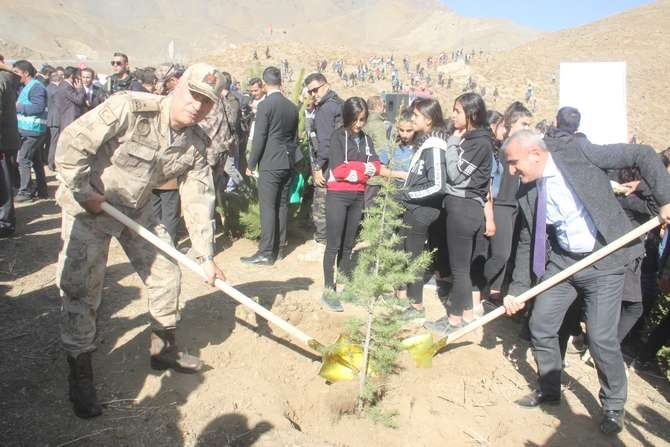 Halk, asker ve polis 50 fidan dikti 34