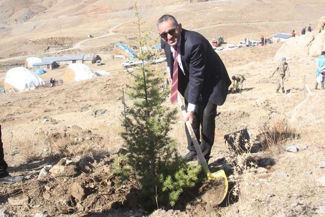 Halk, asker ve polis 50 fidan dikti 46