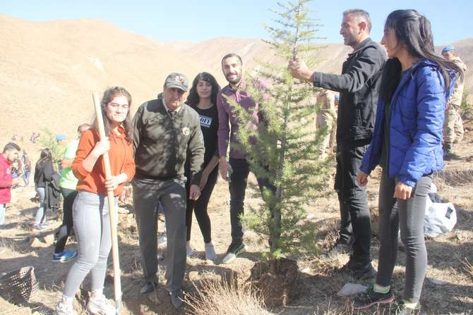 Halk, asker ve polis 50 fidan dikti 48