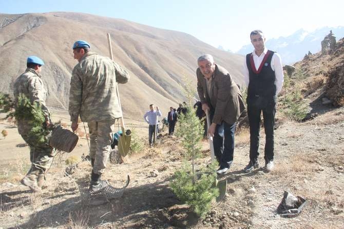 Halk, asker ve polis 50 fidan dikti 63