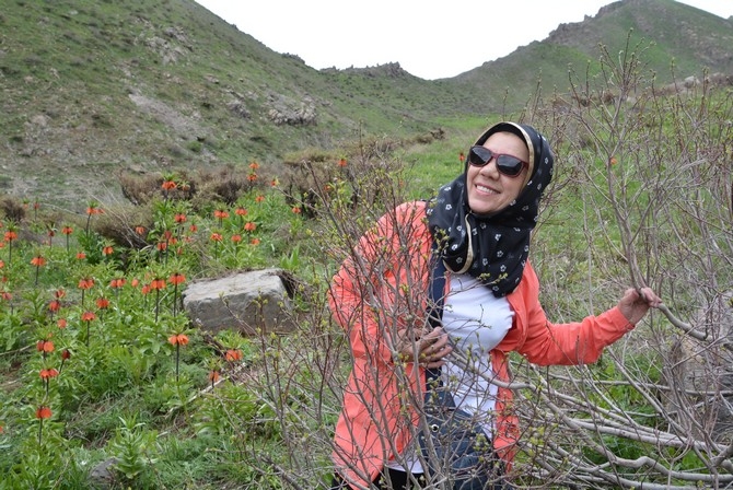 Turistler Ters lale bahçesine hayran kaldı 13