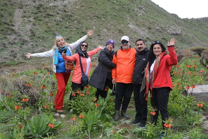 Turistler Ters lale bahçesine hayran kaldı 17