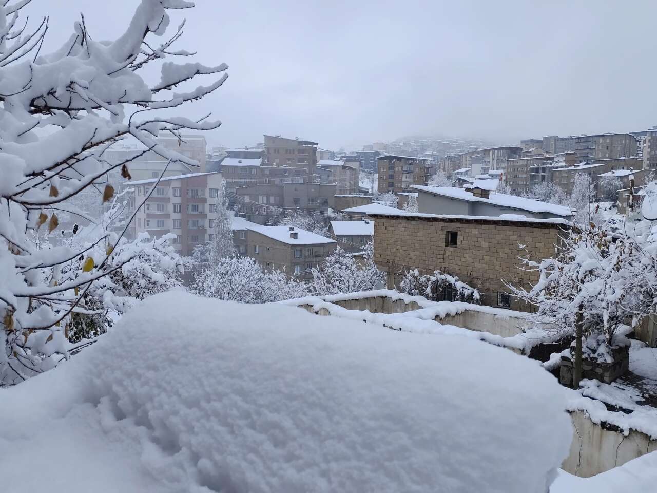 Hakkari'de kar manzaraları 2025 9