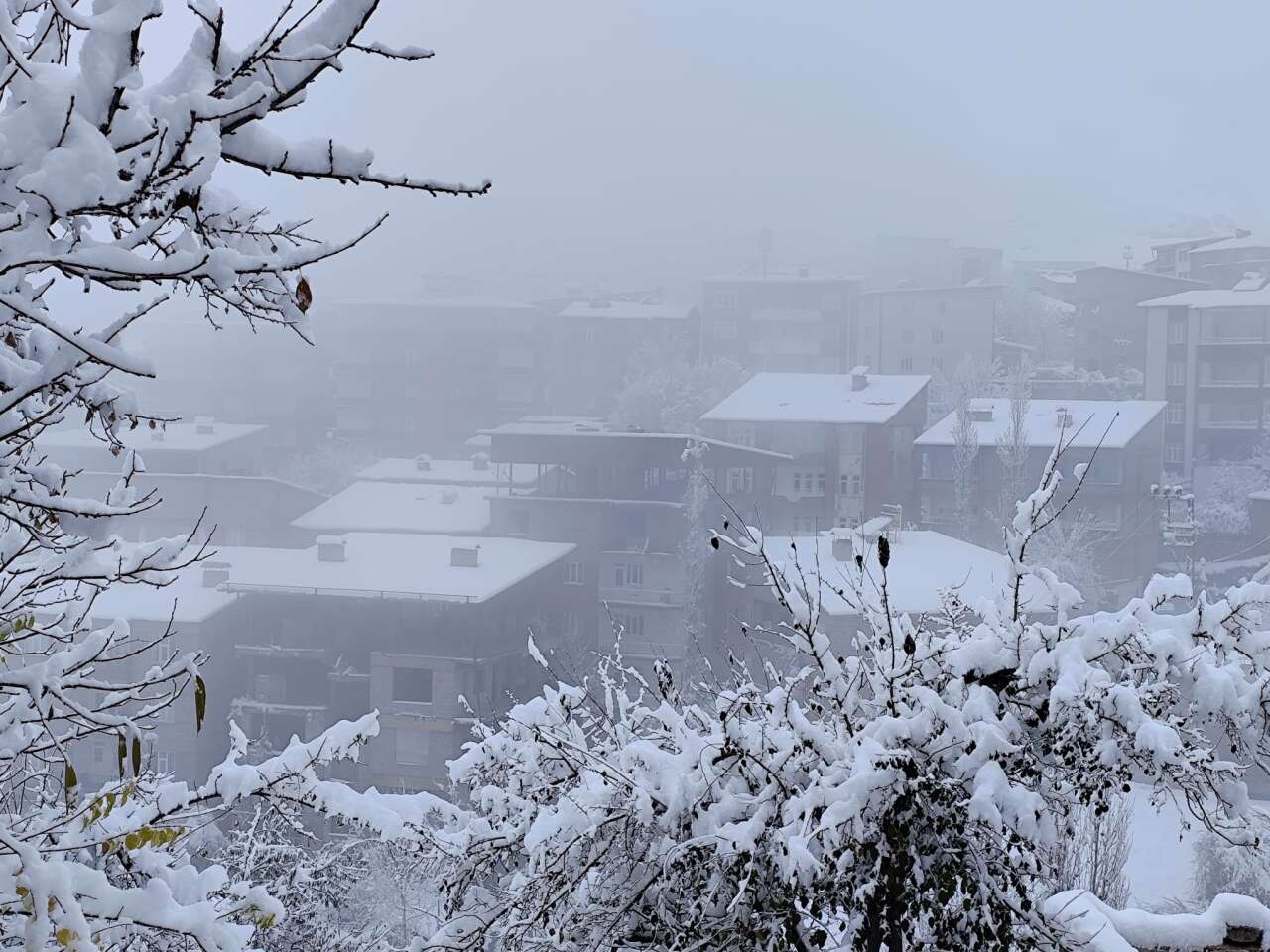 Hakkari'de kar manzaraları 2025 5