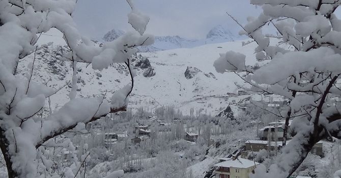Hakkari’den kar manzaraları 8