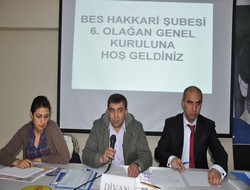 BES Hakkari şubesi 6. olağan kongresi