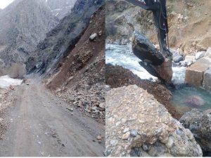 Hakkari'de selin izleri silinmeye çalışıyor
