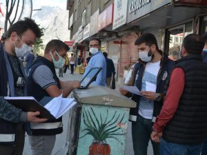 Hakkari’de  45 kişiye “pandemi” cezası