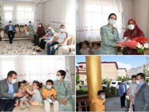 Hakkari'de 198 şehit ve gazi ailesi ziyaret edildi