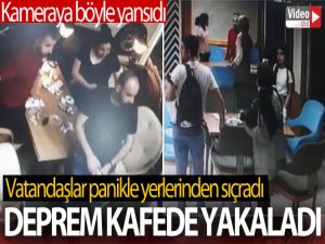 Bingöl'deki deprem kameralara yansıdı