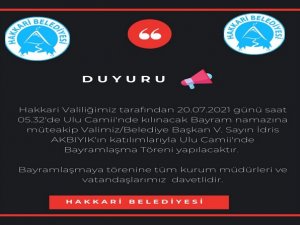 Bayramlaşma törenine davet
