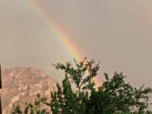 Hakkari'de gökkuşağı güzelliği
