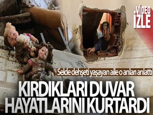 Kırdıkları duvar hayatlarını kurtardı