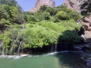 Cennet kaval şelalesini ziyaret ettiler
