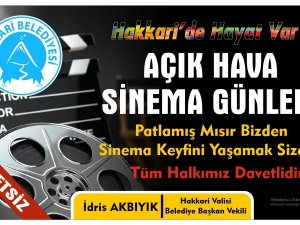 Hakkari belediyesi sinema günleri düzenliyor