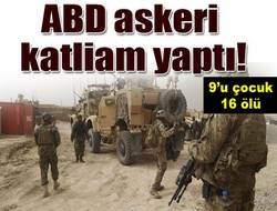 ABD askeri sivilleri taradı: 16 ölü