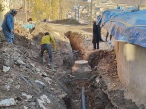 700 metre yeni kanalizasyon döşendi