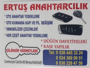 Hakkari Ertuş anahtarcılık