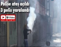 Polise ateş açıldı 3 yaralı