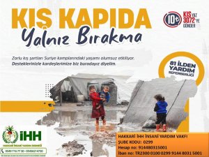 Hakkari İHH yardım kampanyası başlattı