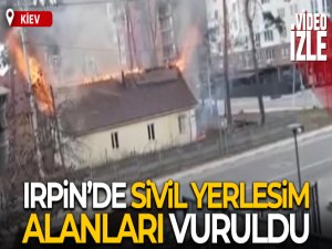 Sivil yerleşim alanları vuruldu