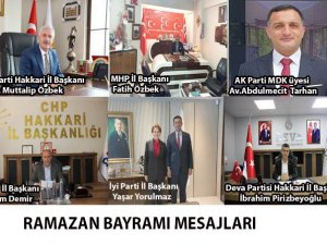 Hakkari'de Ramazan Bayramı mesajları (1)