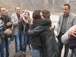 Çiftçi'ye kurbanlı karşılama