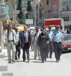 BAYAN BAŞKAN DENETİME ÇIKTI