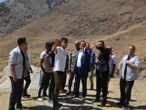 Vali Akbıyık, hafriyat döküm alanını denetledi