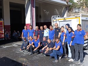 AFAD ekibinden itfaiyeye ziyaret