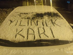 Çaldıran’da mevsimin ilk karı yağdı