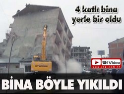 Bina böyle yıkıldı