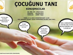 Çocuğunu tanı etkinliğine davet
