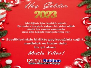 Kader Reklam'dan yeni yıl mesajı