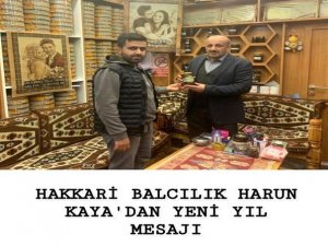 Hakkari Balcılık Harun Kaya'dan yeni yıl mesajı