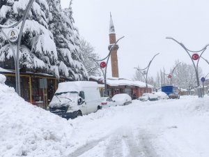 Çukurca'da kar kalınlığı 50 santimetreyi geçti