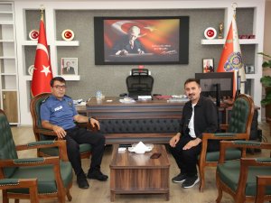 Gazeteci Taş’tan emniyet müdürü Yılmaz’a ziyaret