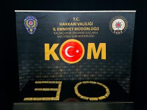 Yüksekova'da 28 kilo külçe altın yakalandı