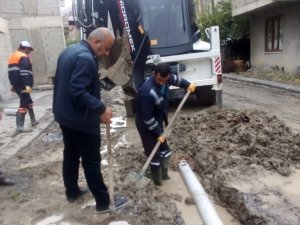 Hakkari belediyesinde yağmur mesaisi