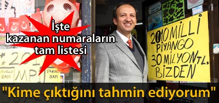 MİLLİ PİYANGO ÇEKLİŞİ TAM LİSTESİ