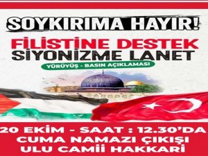 Filistin'e destek Siyonizm'e lanet açıklamasına davet