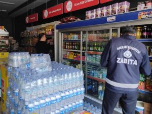 Hakkari'de kasa ve raf arasında denetim