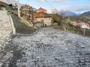 Çukurca Ormanlı mezrası yolu parke taşı ile döşendi