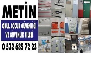 Metin Okul Çocuk Güvenliği ve Güvenlik Filesi