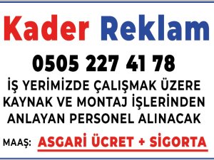 Kader reklam personeli arıyor