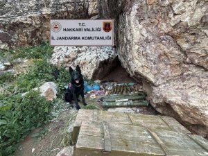 Hakkari 2 katlı sığınakta mühimmat ele geçirildi