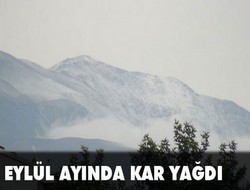 Erzincan'a kar yağdı